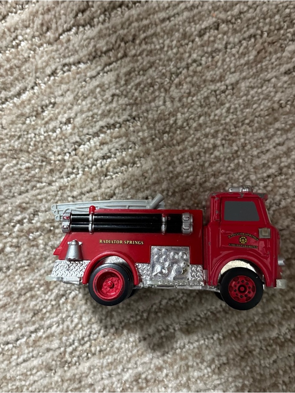Disney Pixar Cars Red Fire Truck  Radiator Springs Fire Department